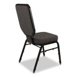 NPS® Flex-Back Banquet Chair, Supports Up to 500 lbs, 18.6" Seat Height, Morticia Onyx Seat/Back, Black Base, 2/Pack (NPS9690BG2) Each