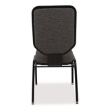 NPS® Flex-Back Banquet Chair, Supports Up to 500 lbs, 18.6" Seat Height, Morticia Onyx Seat/Back, Black Base, 2/Pack (NPS9690BG2) Each