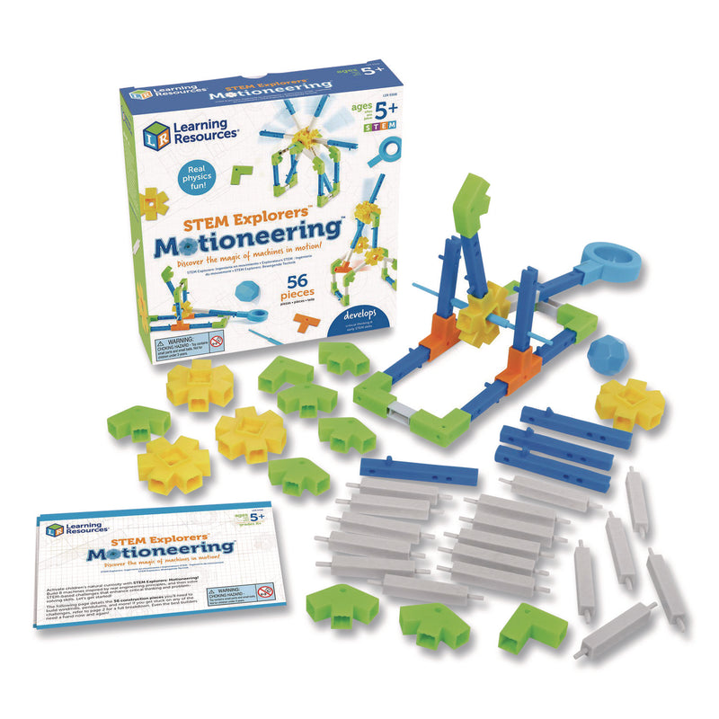 Learning Resources® STEM Explorers Motioneering, Grades K to 2, 56 Pieces (LRNLER9308) Each