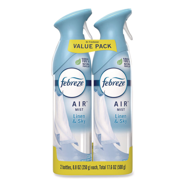 Febreze® AIR, Linen and Sky, 8.8 oz Aerosol Spray, 2/Pack, 3 Packs/Carton (PGC17340) Case of 3