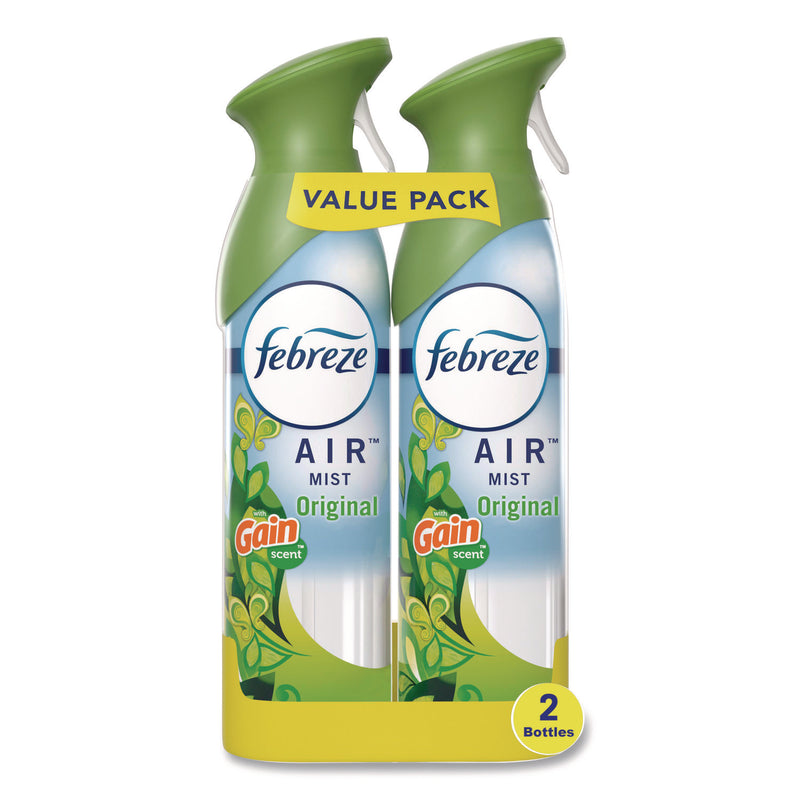 Febreze® AIR, Gain Original, 8.8 oz Aerosol Spray, 2/Pack, 3 Packs/Carton (PGC17346) Case of 3