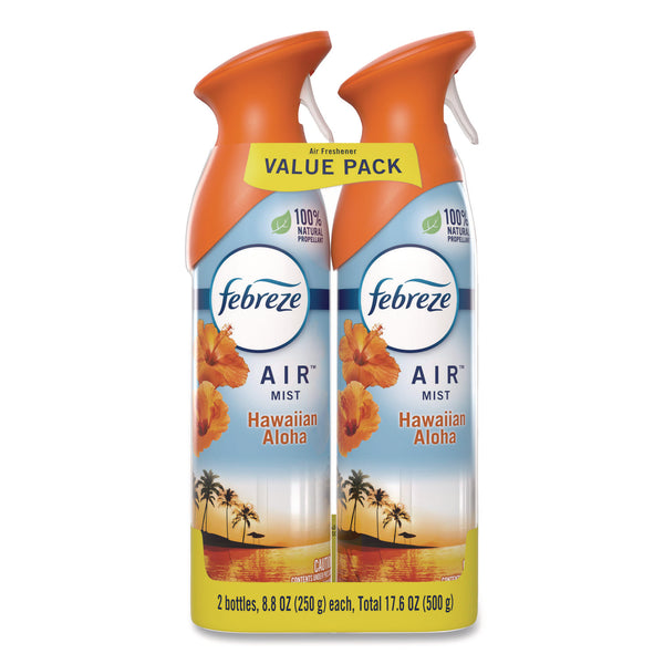Febreze® AIR, Hawaiian Aloha, 8.8 oz Aerosol Spray, 2/Pack, 3 Packs/Carton (PGC17342) Case of 3