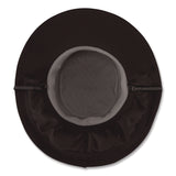 ergodyne® Chill-Its 8934 Ranger Hat with Neck Shade, Microfiber/Polyester, Large/X-Large, Black (EGO12726) Each