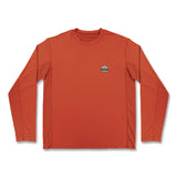 ergodyne® Chill-Its 6689 Cooling Long Sleeve Sun Shirt with UV Protection, Medium, Orange (EGO12178) Each