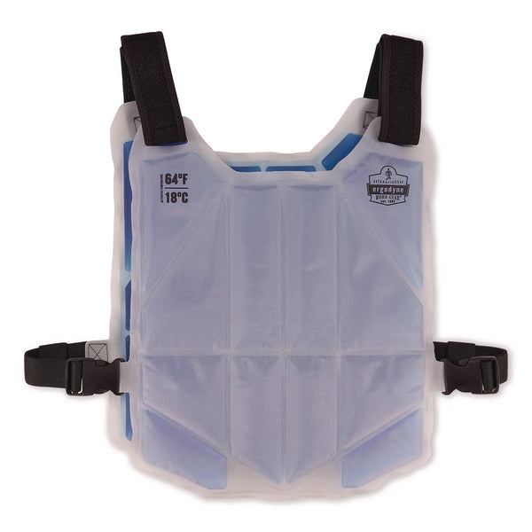ergodyne® Chill-Its 6210 Phase Change Cooling Ice Vest, Nylon/Phase Change, One Size Fits Most, Blue (EGO12222) Each