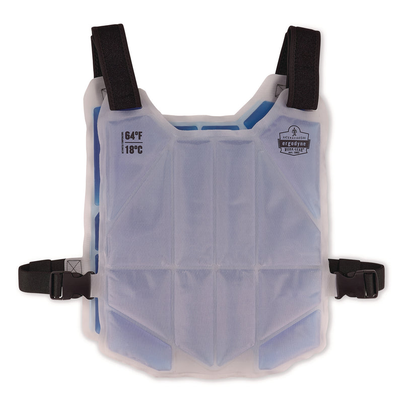 ergodyne® Chill-Its 6210 Phase Change Cooling Ice Vest, Nylon/Phase Change, One Size Fits Most, Blue (EGO12222) Each