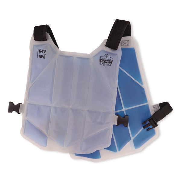 ergodyne® Chill-Its 6210 Phase Change Cooling Ice Vest, Nylon/Phase Change, One Size Fits Most, Blue (EGO12222) Each