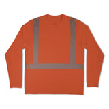 ergodyne® Chill-Its 6688 Type R Class 2 Cooling Hi-Vis Sun Shirt with UV Protection, Large, Orange (EGO12232) Each