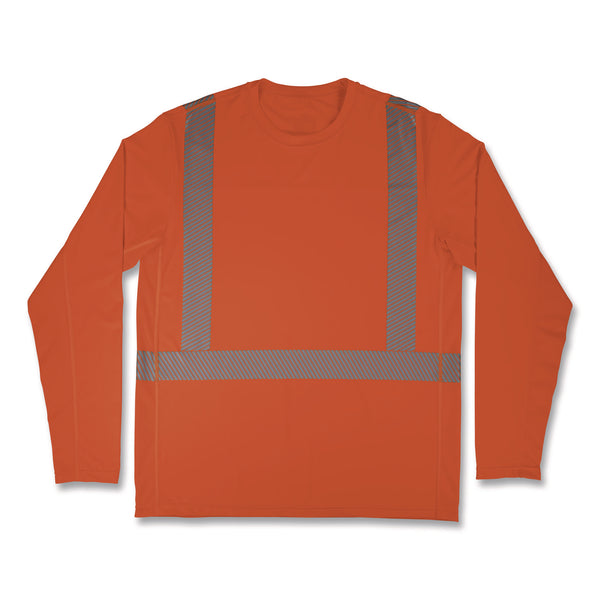ergodyne® Chill-Its 6688 Type R Class 2 Cooling Hi-Vis Sun Shirt with UV Protection, 2X-Large, Orange (EGO12234) Each