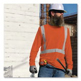 ergodyne® Chill-Its 6688 Type R Class 2 Cooling Hi-Vis Sun Shirt with UV Protection, 3X-Large, Orange (EGO12235) Each
