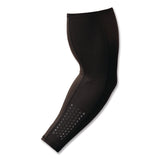 ergodyne® Chill-Its 6691 Cooling Arm Sleeves with Box-Handling Grip, Polyester/Spandex, Large, Black, Pair (EGO12388) Each