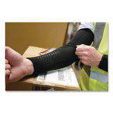 ergodyne® Chill-Its 6691 Cooling Arm Sleeves with Box-Handling Grip, Polyester/Spandex, Large, Black, Pair (EGO12388) Each