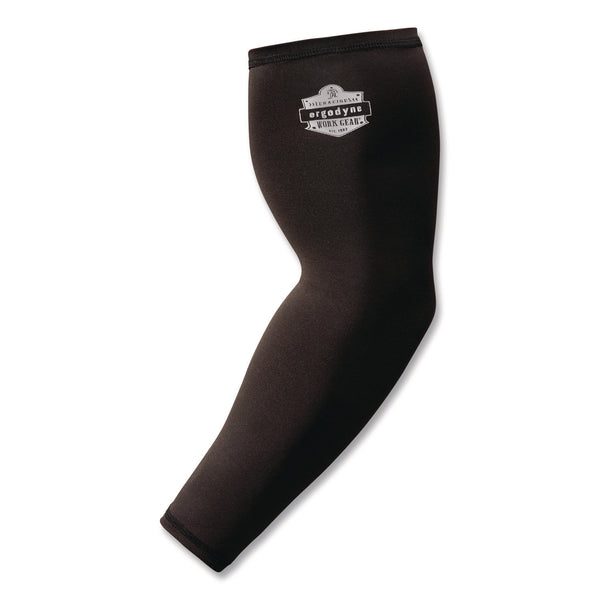 ergodyne® Chill-Its 6691 Cooling Arm Sleeves with Box-Handling Grip, Polyester/Spandex, Large, Black, Pair (EGO12388) Each