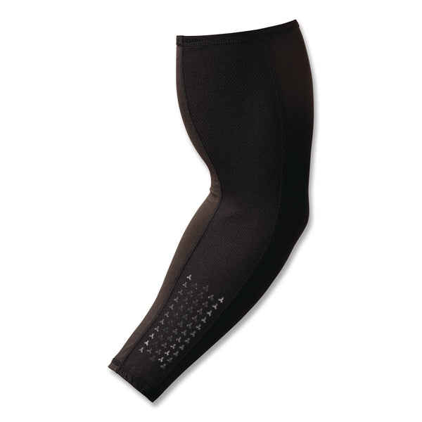 ergodyne® Chill-Its 6691 Cooling Arm Sleeves with Box-Handling Grip, Polyester/Spandex, X-Large, Black, Pair (EGO12389) Each