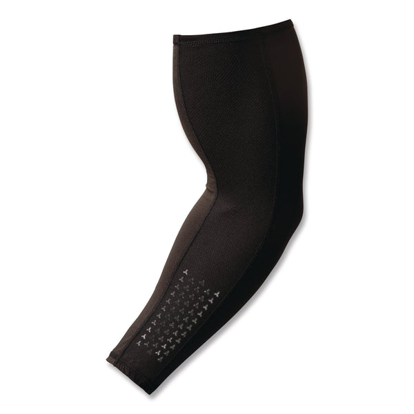 ergodyne® Chill-Its 6691 Cooling Arm Sleeves with Box-Handling Grip, Polyester/Spandex, 2X-Large, Black (EGO12390) Each