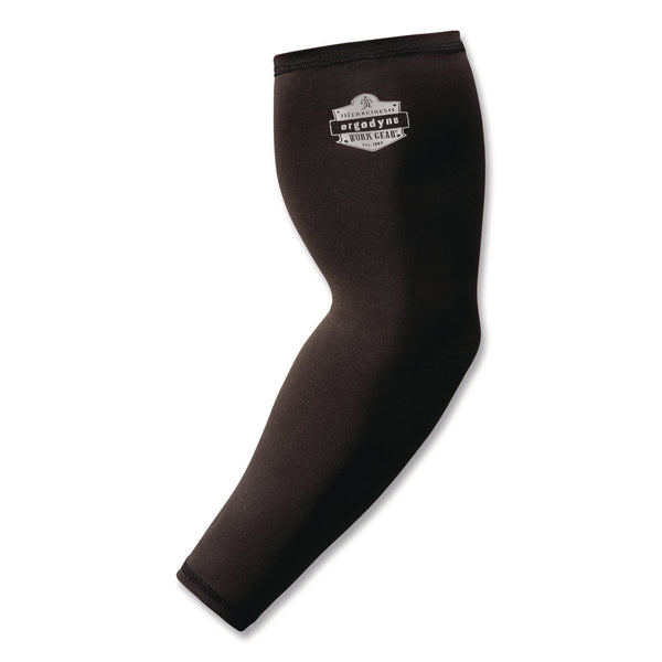 ergodyne® Chill-Its 6691 Cooling Arm Sleeves with Box-Handling Grip, Polyester/Spandex, 2X-Large, Black (EGO12390) Each
