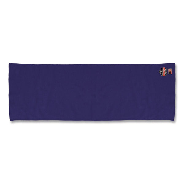 ergodyne® Chill-Its 6606FR FR Cooling Towel, Modacrylic Knit, One Size Fits Most, Blue (EGO12437) Each