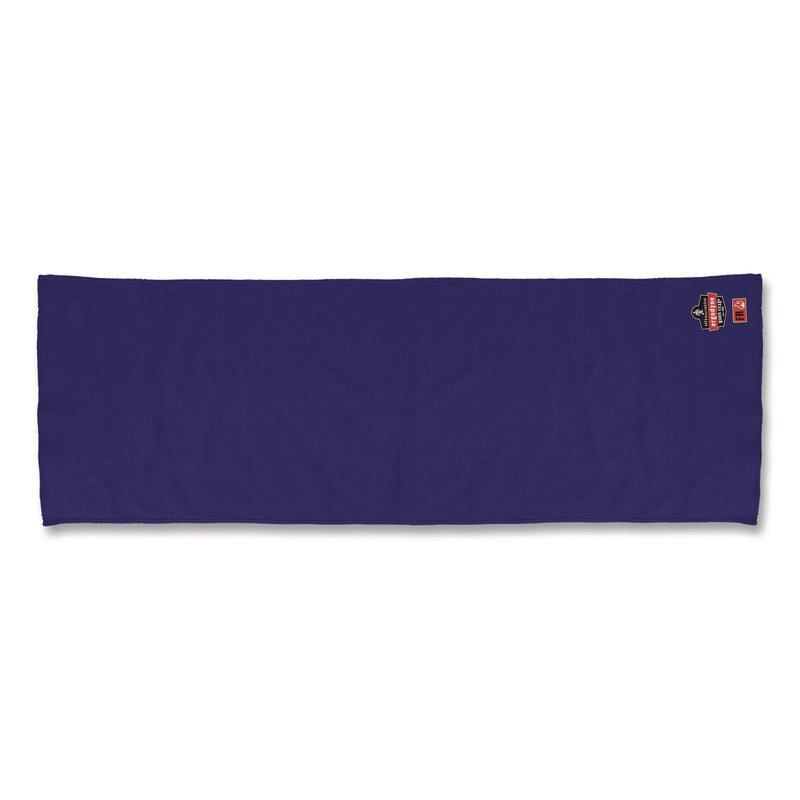 ergodyne® Chill-Its 6606FR FR Cooling Towel, Modacrylic Knit, One Size Fits Most, Blue (EGO12437) Each