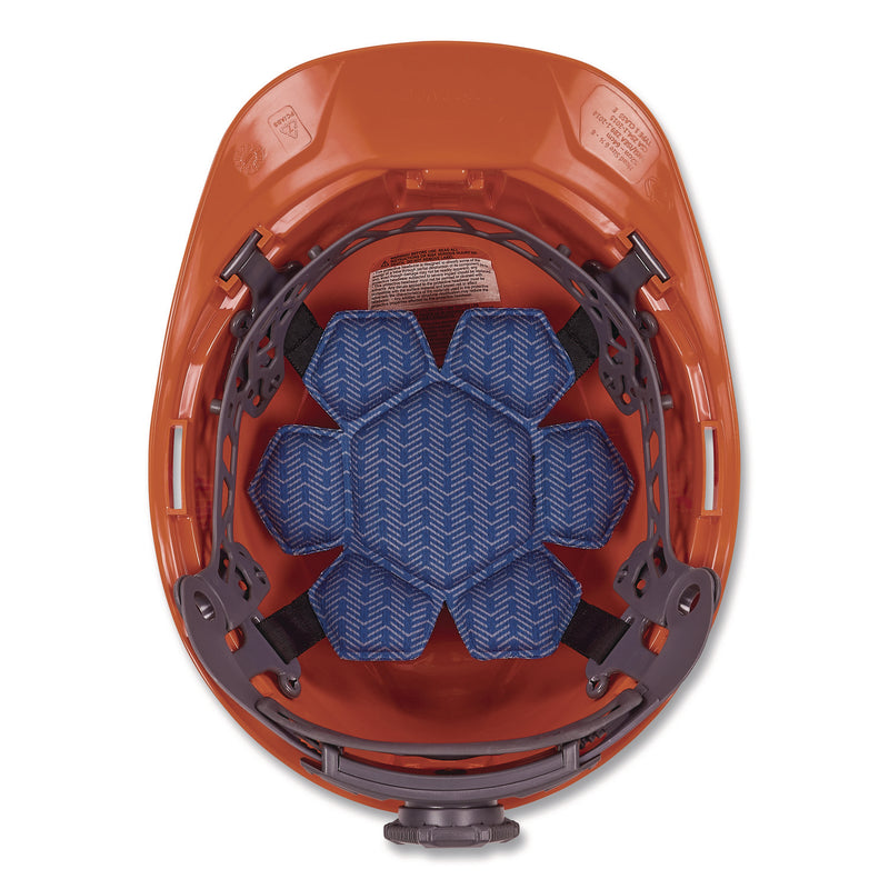 ergodyne® Chill-Its 6612 Hard Hat Cooling Top Pad, 6" dia, Blue, 3/Pack (EGO12448) Each