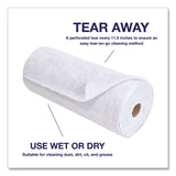 TidyUps Microfiber Towel Roll, 11.5 x 11.5, Blue, 50 Sheets/Roll (CH7TU68093) Each