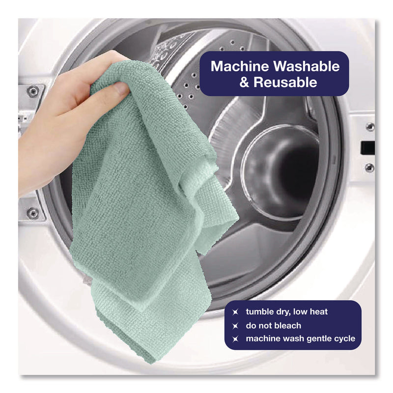 TidyUps Microfiber Towel Roll, 11.5 x 11.5, Green, 50 Towels/Roll (CH7TU68095) Each