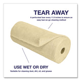 TidyUps Microfiber Towel Roll, 11.5 x 11.5, Taupe, 50 Towels/Roll (CH7TU68094) Each