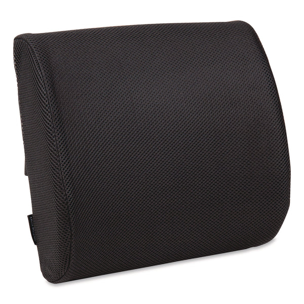 Mind Reader Memory Foam Ergonomic Lumbar Support Chair Cushion, 4 x 13.5 x 12.25, Black (EMSBACKFOAMBLK) Each
