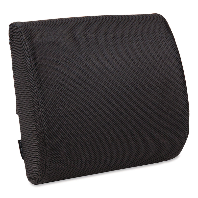 Mind Reader Memory Foam Ergonomic Lumbar Support Chair Cushion, 4 x 13.5 x 12.25, Black (EMSBACKFOAMBLK) Each