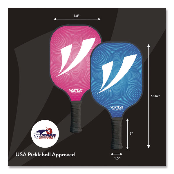 VORTExX Pickleball Set, Pink/Blue, 15.75" x 7.75" x 2.9" (CH7VX68130) Each