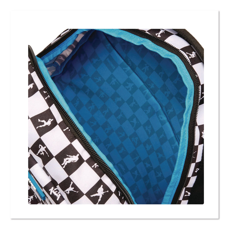 Fortnite Checkered Multiplier Backpack, Accommodates Laptops Up to 14.9", 12" x 7" x 18", Black/White (FOTFNTG1000009) Each