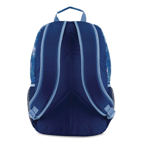 FUEL Bijoux Deluxe Backpack and Lunch Bag Bundle, Backpack: 13.5" x 7" x 18.5", Lunch Bag: 7.5" x 4.25" x 9", Light Blue Galaxy (FUE110592STGX5) Each