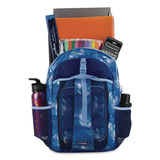 FUEL Bijoux Deluxe Backpack and Lunch Bag Bundle, Backpack: 13.5" x 7" x 18.5", Lunch Bag: 7.5" x 4.25" x 9", Light Blue Galaxy (FUE110592STGX5) Each