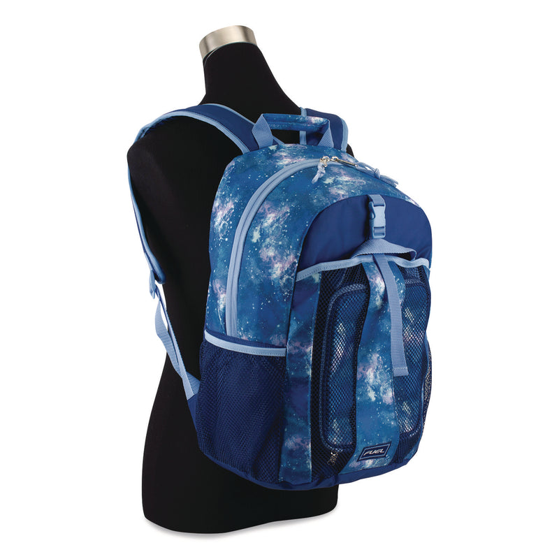 FUEL Bijoux Deluxe Backpack and Lunch Bag Bundle, Backpack: 13.5" x 7" x 18.5", Lunch Bag: 7.5" x 4.25" x 9", Light Blue Galaxy (FUE110592STGX5) Each