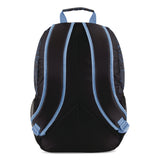 FUEL Bijoux Deluxe Backpack and Lunch Bag Bundle, 15.5" Laptop Sleeve, 12" x 8" x 18.5" and 7.5" x 4.25" x 9", Black/Blue Camo (FUE110592STOC2) Each