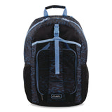 FUEL Bijoux Deluxe Backpack and Lunch Bag Bundle, 15.5" Laptop Sleeve, 12" x 8" x 18.5" and 7.5" x 4.25" x 9", Black/Blue Camo (FUE110592STOC2) Each