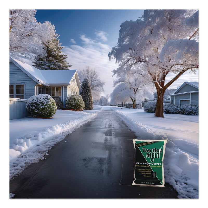 Scotwood Industries Traction Melt CI Ice and Snow Melter, 50 lb Bag (SCWSWO50BTM) Each
