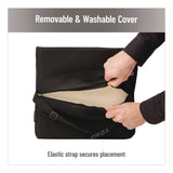Mind Reader Memory Foam Ergonomic Lumbar Support Chair Cushion, 4 x 13.5 x 12.25, Black (EMSBACKFOAMBLK) Each