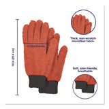 TidyUps Microfiber Dusting Gloves, Coral with Black Cuffs, 2 Gloves (CH7TU68177) Each