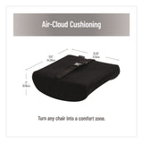 Mind Reader Memory Foam Ergonomic Lumbar Support Chair Cushion, 4 x 13.5 x 12.25, Black (EMSBACKFOAMBLK) Each