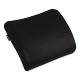 Mind Reader Memory Foam Ergonomic Lumbar Support Chair Cushion, 4 x 13.5 x 12.25, Black (EMSBACKFOAMBLK) Each