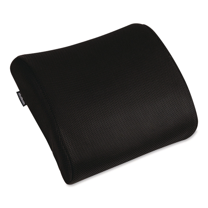 Mind Reader Memory Foam Ergonomic Lumbar Support Chair Cushion, 4 x 13.5 x 12.25, Black (EMSBACKFOAMBLK) Each