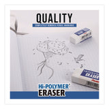 Pentel® Hi-Polymer Eraser, For Pencil Marks, Rectangular Block, White, 10/Box (PENZEH10PC10) Box of 10