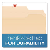 Pendaflex® Manila Fastener Folders, 2/5-Cut Tabs, 0.75" Expansion, 2 Fasteners, Letter Size, Manila Exterior, 50/Box (PFX24580) Box of 50