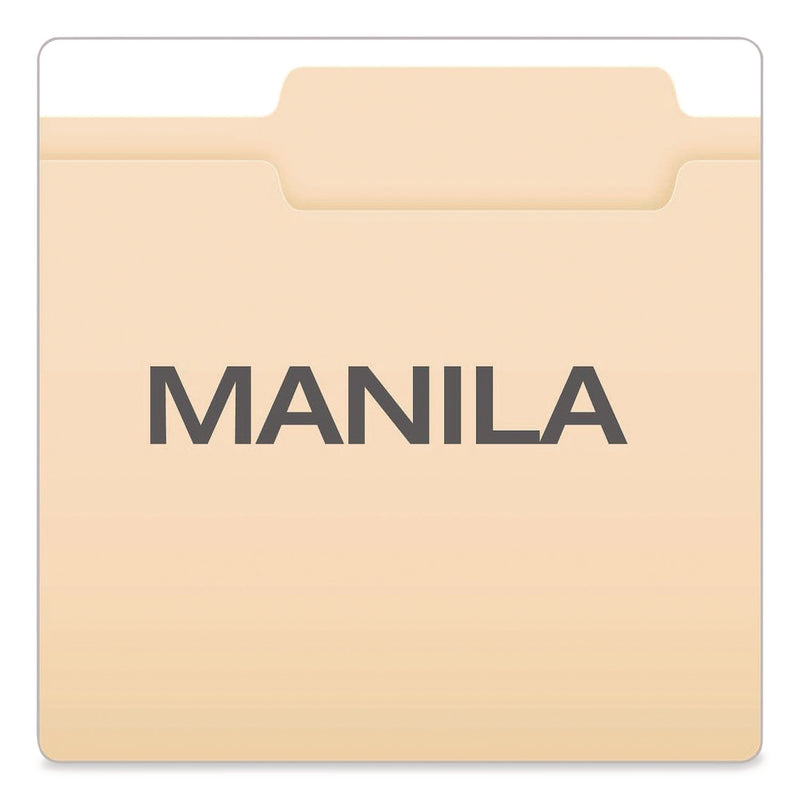 Pendaflex® Manila Fastener Folders, 2/5-Cut Tabs, 0.75" Expansion, 2 Fasteners, Letter Size, Manila Exterior, 50/Box (PFX24580) Box of 50