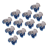 G-Tek® GP Latex-Coated Cotton/Polyester Gloves, EN388: 1111, Small, Gray/blue, 12 Pairs (PID179964) 1 Dozen