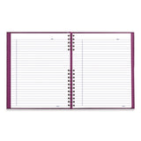 Blueline® NotePro Notebook, 1-Subject, Wide/Legal Rule, Dark Raspberry Cover, (100) 10.75 x 8.5 Sheets (REDA10200RAS) Each