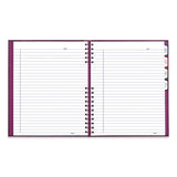 Blueline® NotePro Notebook, 1-Subject, Wide/Legal Rule, Dark Raspberry Cover, (100) 10.75 x 8.5 Sheets (REDA10200RAS) Each