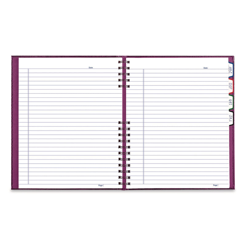 Blueline® NotePro Notebook, 1-Subject, Wide/Legal Rule, Dark Raspberry Cover, (100) 10.75 x 8.5 Sheets (REDA10200RAS) Each