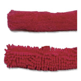 TidyUps Window Cleaner Set, with Cleaning Heads, 11", 49" Plastic Handle, Raspberry (CH7TU68121) Each