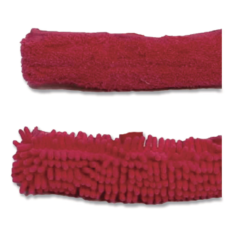 TidyUps Window Cleaner Set, with Cleaning Heads, 11", 49" Plastic Handle, Raspberry (CH7TU68121) Each